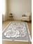 Modern Desenli Dijital Baskı Kaymaz Taban Halı H1103 2
