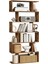 Kitap Rafı, 6 Katlı Raf, Ayaklı Raf, Ofis Rafı, Bağımsız, Dekoratif Raf, Sunum Için, Modern, Oturma Odası, Yatak Odası, Ofis, Vintabraun LBC61BX 1