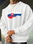 Slovakya Bayrağı Grafik Özel Tasarım Rahat Mevsimlik Bisiklet Yaka Sweatshirt 1