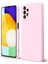 Samsung A32 Uyumlu – Pembe Lansman Seri Liquid Silikon Kılıf, Darbe Emici Yumuşak Koruyucu Kapak 1