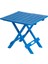 Ev Bahçe Plastik Katlanabilir Piknik Masası Mavi 1
