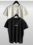 Yeni Sezon Brooklyn Baskılı 2’li Paket Oversize Tshirt Siyah-Beyaz 1
