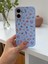 iPhone 16 Uyumlu Mavi Çiçek Desenli Lansman Liquid Silikon Kılıf 2
