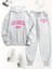 Iki Parça Set, Los Angeles Abd Harf Baskısı, Uzun Kollu Kapüşonlu Sweat ve Pantolon 1