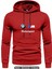 Bmwmmotorsport Büyük Desen Baskılı 2 Iplik Polarlı Mevsimlik Kanguru Sweatshirt 1