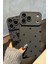 Iphone 17 Pro Max Uyumlu Mat Siyah Kalp Desenli Darbelere Dayanıklı Yumuşak Kamera Korumalı Kapak 5