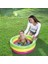 Pompa Hediyeli - 3 Boğum Renkli, Şişme Zemin Çocuk Havuzu, (70X70X24 Cm) 51128 1