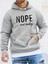 Nope Not Today Baskılı Kapüşonlu Sweatshirt, Erkekler Için Rahat Kapüşonlu Sweatshirt 1