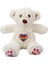 3184 Gökkuşağı Kalpli Peluş Ayı 30 cm -Nessiworld 2