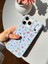 iPhone 17 Pro Max Uyumlu Mavi Çiçek Desenli Lansman Liquid Silikon Kılıf 4