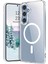 Samsung Galaxy S23 Fe Şeffaf Magsafe Kılıf Darbe Emici Silikon, Kamera Korumalı, Manyetik 1