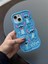 iPhone 14 Plus / 15 Plus Uyumlu Stitch Desenli Kabartmalı Sevimli Silikon Kılıf 4