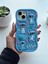 iPhone 14 Plus / 15 Plus Uyumlu Stitch Desenli Kabartmalı Sevimli Silikon Kılıf 5