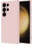 Samsung S24 Ultra Uyumlu Pembe Lansman Seri Liquid Silikon Kılıf Darbe Emici Yumuşak Koruyucu Kapak 1