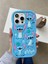 iPhone 14 Pro Max / 15 Pro Max Uyumlu Stitch Desenli Kabartmalı Sevimli Silikon Kılıf 1