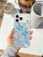 iPhone 17 Pro Max Uyumlu Deniz Anası Desenli Tüylü Hologramlı Silikon Kılıf 5