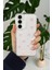 Samsung S24 PLUS/S25 Plus Uyumlu – Pembe Fiyonk Desenli, Parlak Simli, Şeffaf Yumuşak Silikon Kılıf 3