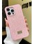 iPhone 15 Pro Max Uyumlu – Elmas Tasarımlı, Pembe Taşlı, Işıltılı Pırlanta Silikon Kılıf 2