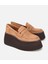 01AYH315720A340 KADIN Süet Deri Taba Dolgu Topuklu Günlük Loafer 2