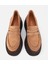 01AYH315720A340 KADIN Süet Deri Taba Dolgu Topuklu Günlük Loafer 6