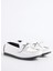 Beyaz Kadın Loafer Emaı 2