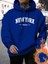Kapüşonlu Newyork Baskılı Sweatshirt Mevsimlik Sonbahar Kış Için Uygundur 1