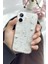 Apple iPhone 17 Uyumlu Inci Kalpli Fiyonk Şeffaf Kılıf Simli Darbeye Karşı Dayanıklı Kapak 3