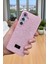 Samsung S24 Plus -S25 Plus Uyumlu Pembe Taşlı Işıltılı Yumuşak Silikon Kılıf Darbeye Dayanıklı Kapak 5