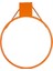 Basketbol Çemberi, Tek Katlı, 45 cm Nizami, Fileli, Turuncu, MB-23054 2
