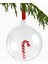 Glass Candy Cane Christmas Ornament Cam Şeker Çubuğu Yılbaşı Süsü 1