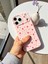iPhone 17 Pro Max Uyumlu Pembe Çiçek Desenli Lansman Liquid Silikon Yumuşak Kılıf 2