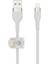 Boostcharge Pro Flex Örgülü USB Tip A - Yıldırım Kablosu (1m/3,3ft), Mfi Sertifikalı Şarj Kablosu - Beyaz 1