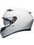 K3 Motosiklet Kaskı Kapalı Kask Mono White Xs 2