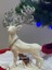 Yılbaşı Ağaç Süsü, Orta Boy Simli Geyik Figürü, 18 cm 2
