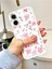iPhone 16 Uyumlu Beyaz Çiçek Desenli Lansman Liquid Silikon Yumuşak Kılıf 3