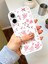 iPhone 16 Uyumlu Beyaz Çiçek Desenli Lansman Liquid Silikon Yumuşak Kılıf 4