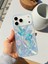 iPhone 17 Pro Uyumlu Deniz Anası Desenli Tüylü Hologramlı Silikon Kılıf 4