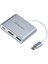 3in1 Usb3.1 Type C Erkek - USB 3.0 / HDMI Dönüştürücü (4k UHD 60Hz) / USB 3.1 Type C Şarj Dönüştürücü (DK-AC-U31X32) 3