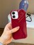 iPhone 16 Uyumlu 3D Kalp Tasarımlı Bordo Parlak Silikon Yumuşak Kılıf 2