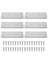 6 Pcs Onarma Plakaları Düz ​​brace Braketler Ağır Düzey Braket Paslanmaz Çelik Onarım Plakaları Mobilya Ahşap (Yurt Dışından) 2
