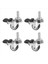 4pcs Mini Küçük Tekerlekler 1 Inç M8X15MM Tpe Sessiz Tekerlekler Fren Evrensel Tekerlekler Için Mobilya Için Tekerlekler Kitaplık Çekmecesi (Yurt Dışından) 1