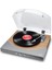 Audio Premier Lp - Hoparlörler, USB Dönüştürme, Rca ve Kulaklık Çıkışları ile Kablosuz Bluetooth Pikap - Vinil Plak Oynatıcı - Doğal Ahşap Kaplama 1