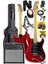RPH-40RD-50AMP 50W Şarjlı Bt Amfili Elektro Gitar Seti Hsh Manyetik Maple Klavye 1