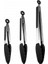 Midori Metal Saplı Silikon Uçlu Kilit Sistemli Smart 3lü Maşa Seti Siyah 1