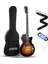 Elektro Gitar Kiti Tam Boy Lp Gitar Başlangıç Seti 91,4 cm Düz Gövde, Çanta, Kayış, Kablolu (Sunburst) 1