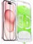 iPhone 15 Için Kolay Kurulum Kitli Takılırken Camın Altında Kesinlikle Toz Bırakmayan Ekstra Güçlendirilmiş Tam Koruma Sağlayan Pürüzsüz Lazer Kesim Premium Ekran Koruyucu Kırılmaz Cam 1
