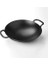 Döküm Wok Tava, Metal Kulplu, 38CM, Siyah 2