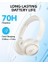 By Anker H30I Bluetooth Kulaklık, 70 Saat Oynatma, 40MM Sürücüler, Bluetooth 5.3, Ultra Hafif, Uygulama Destekli, Beyaz 4