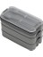 3 Katlı Beslenme Kutusu Yemek Taşıma Kabı Kaşık - Çatallı Sefer Tası Beslenme Seti G-770 (Gri) 2