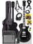 GRX-200BK-50-AMP Les Paul Kasa Elektro Gitar Seti 50 Watt Gainli Şarjlı Amfi ve Full Set (H-H) 1